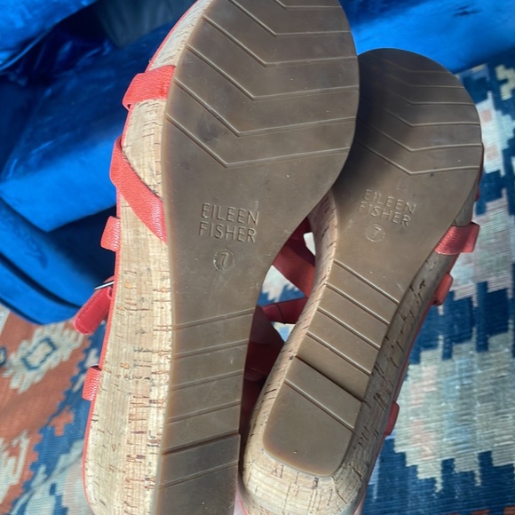Eileen Fisher Coral Platform Strappy Sandals - Picture 5 of 6